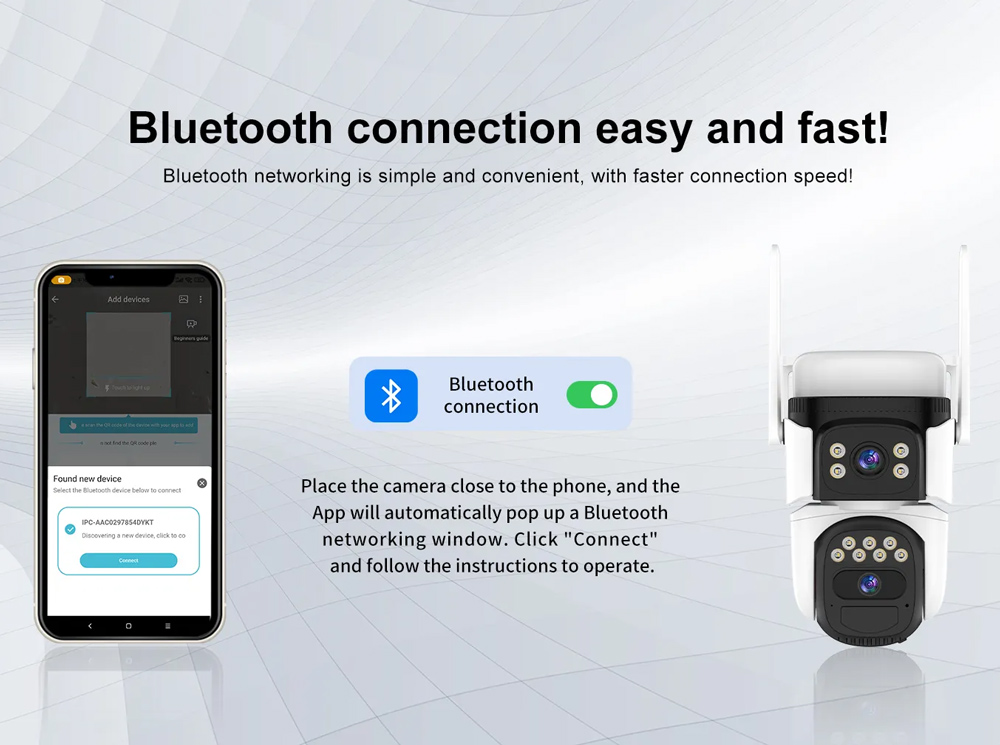 VSTARCAM smart ηλιακή κάμερα BG621DR, dual lens, 3MP, 4G, SD, PTZ, IP66 - Image 3