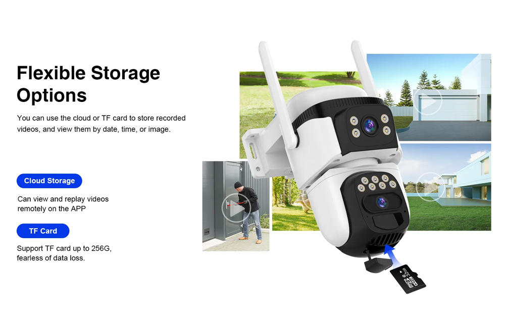 VSTARCAM smart ηλιακή κάμερα BG621DR, dual lens, 3MP, 4G, SD, PTZ, IP66 - Image 14