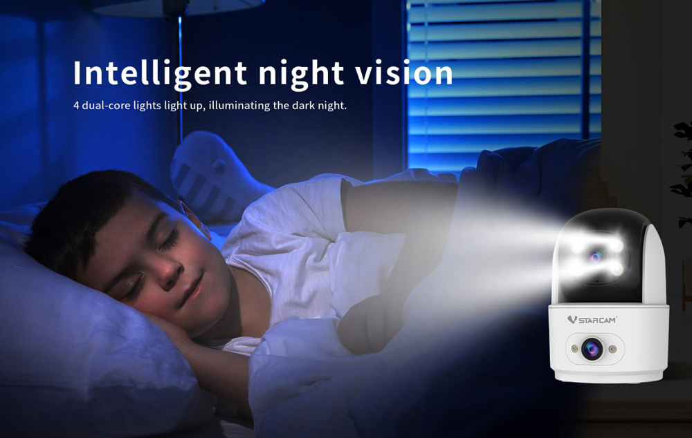 VSTARCAM smart κάμερα C996DR, 2MP, dual lens, WiFi, PTZ, SD - Image 7