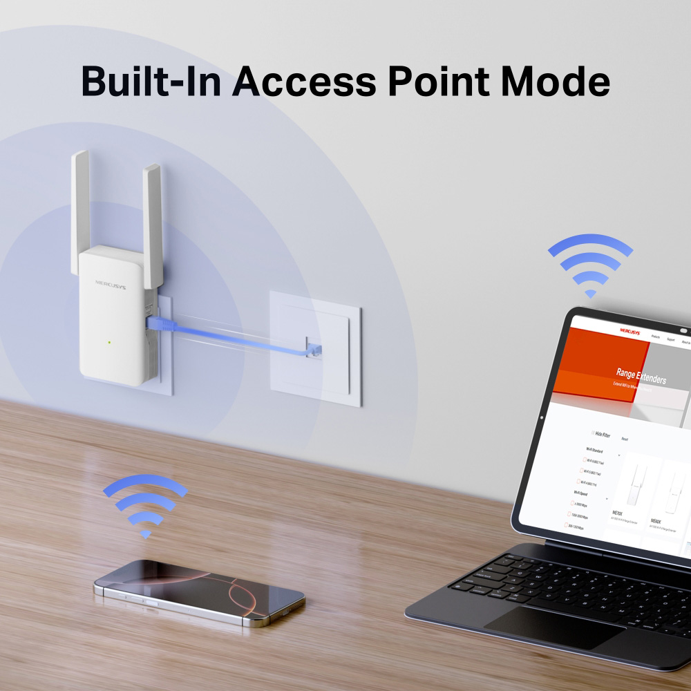 MERCUSYS range extender ME80X, WiFi 6, 3000Mbps AX3000, V1.0 - Image 7