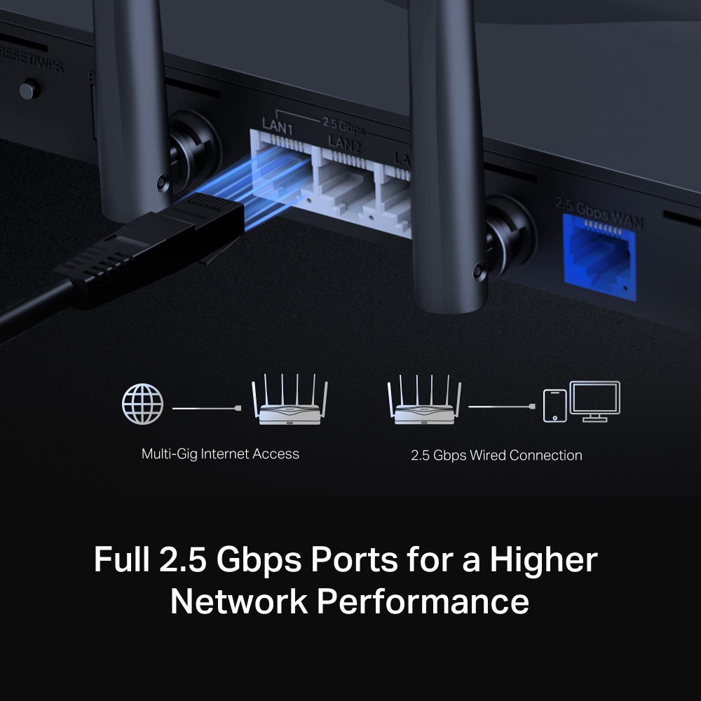 MERCUSYS router MR47BE, WiFi 7, 9.3Gbps BE9300, Tri-Band, V2.0 - Image 8