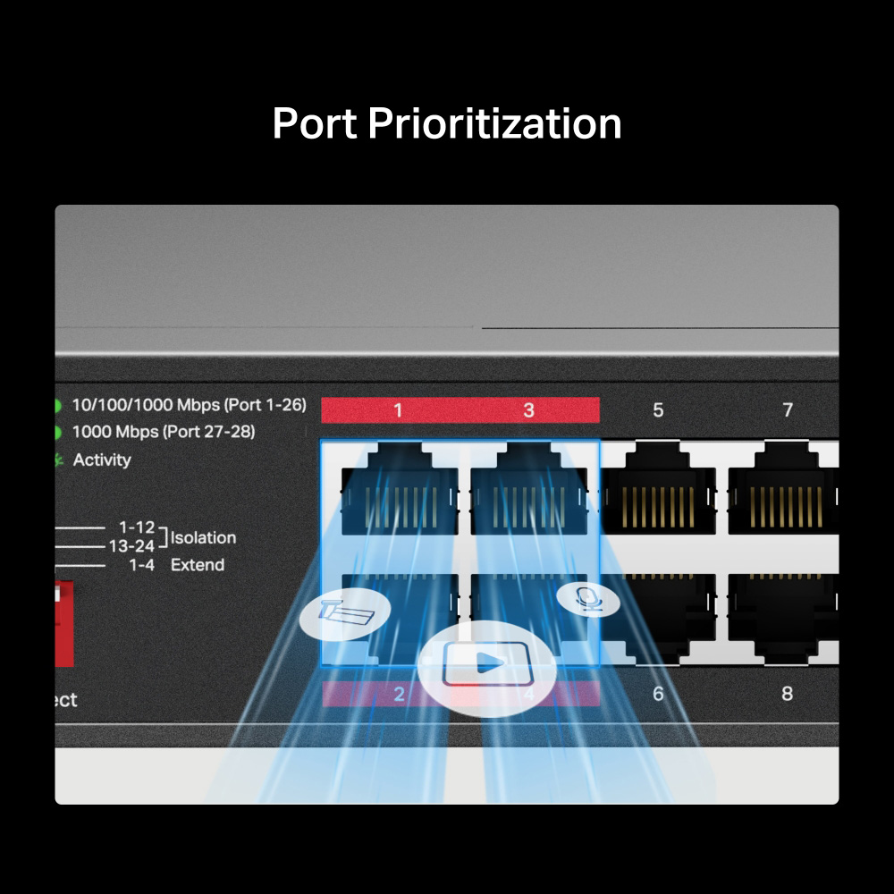MERCUSYS rackmount switch MS128GP, 28x Gigabit θύρες, PoE+, V1.0 - Image 8