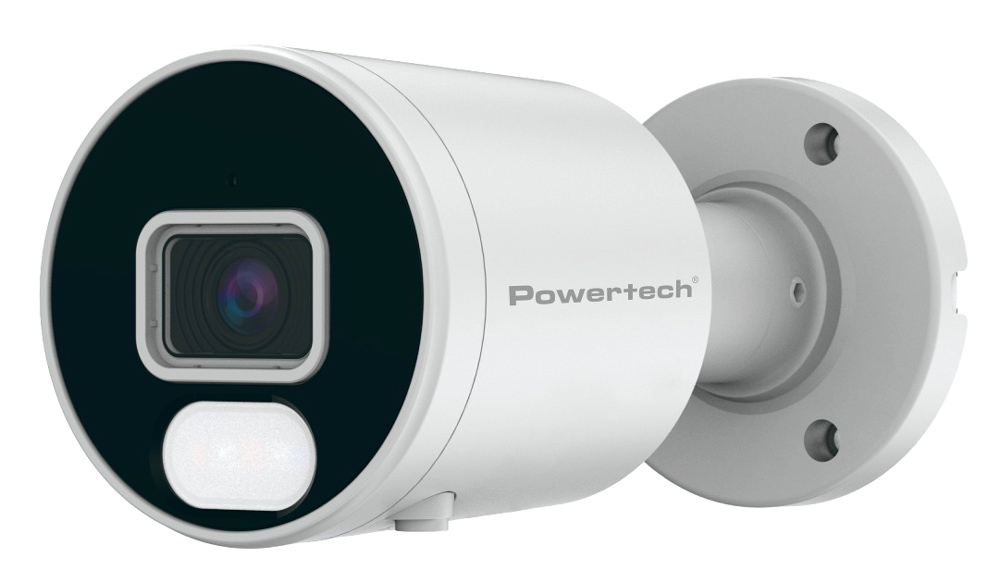 POWERTECH IP κάμερα PT-1594 με μικρόφωνο & Full Color λειτουργία, 8MP, 2.8mm, PoE, IP67