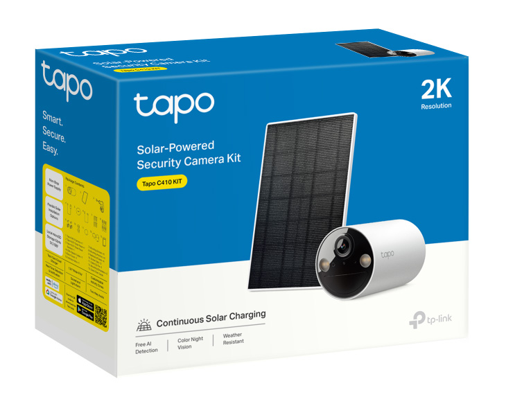 TP-LINK smart ηλιακή κάμερα Tapo C410 KIT, 2K/3MP, WiFi, IP65, V2.0 - Image 6